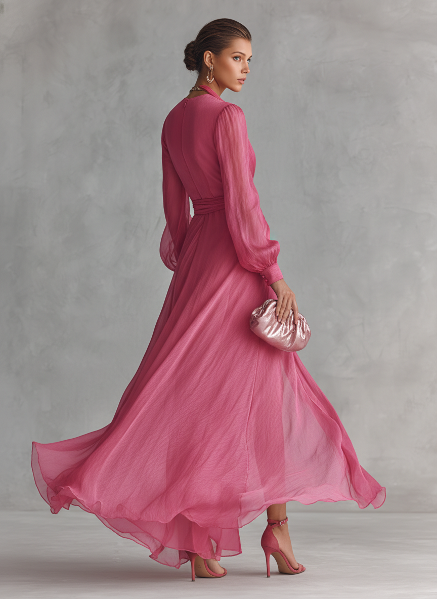 Isabella ∙ Long pink dress