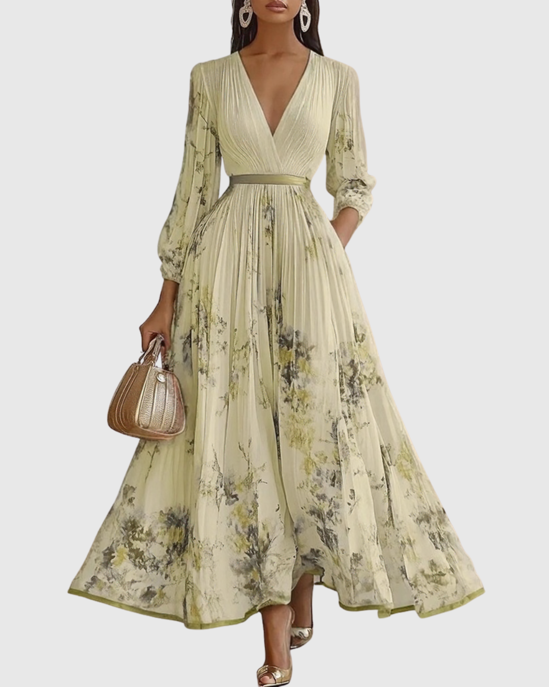 Rowella ∙ Elegant long pleated dress