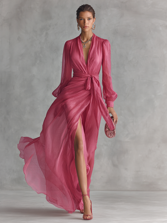 Isabella ∙ Long pink dress