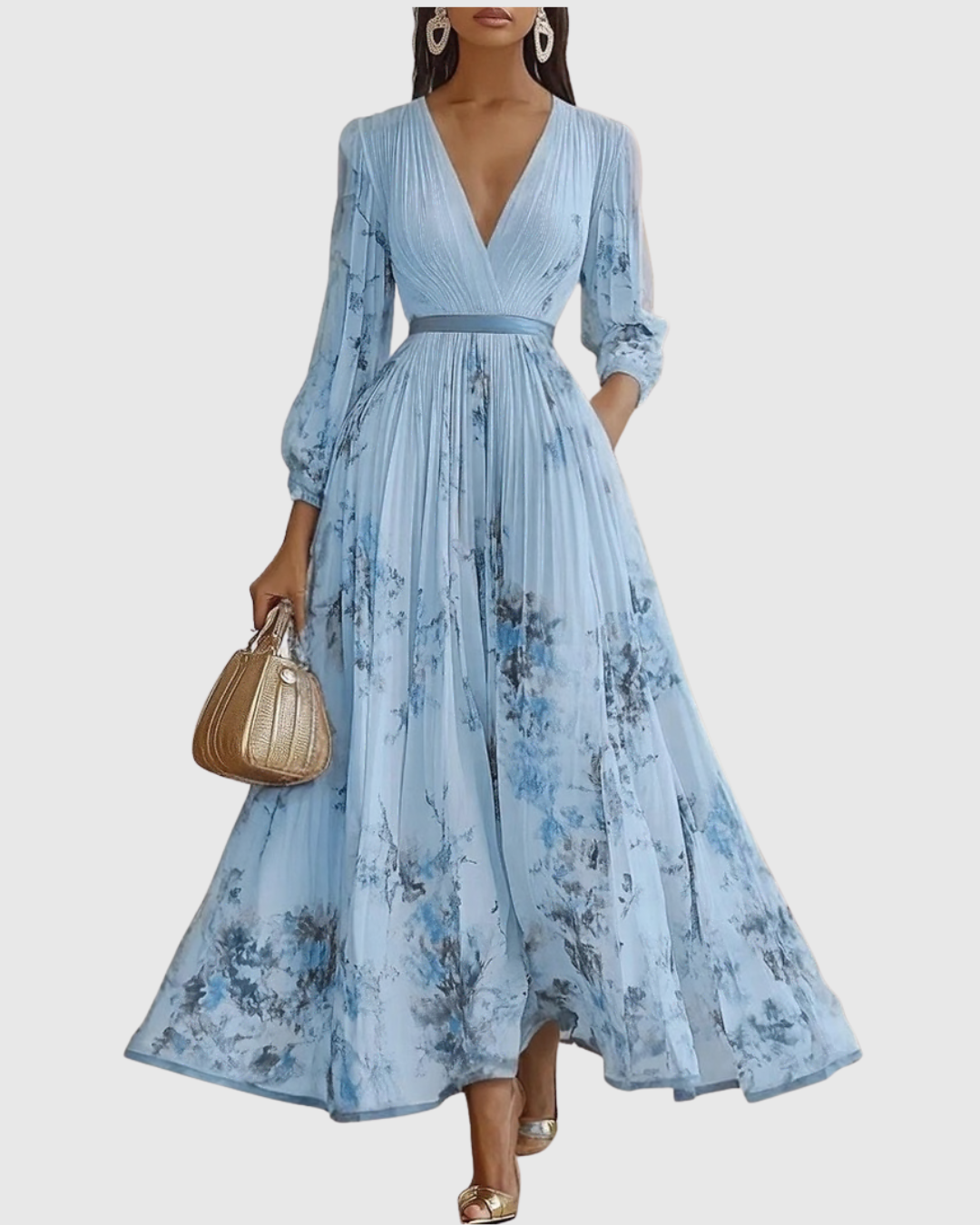 Rowella ∙ Elegant long pleated dress