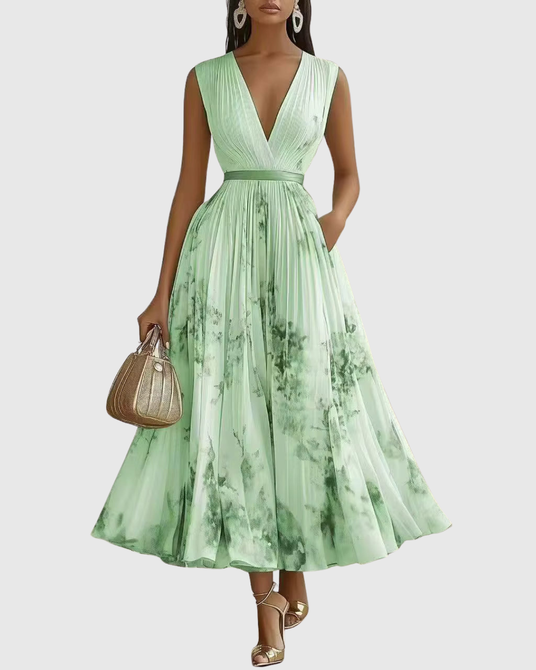 Rowella ∙ Elegant long pleated dress