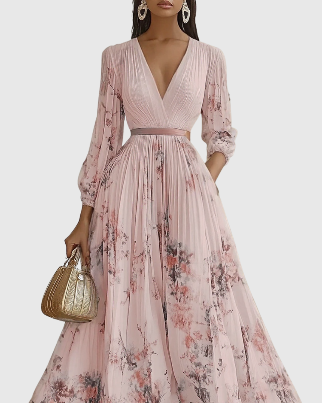 Rowella ∙ Elegant long pleated dress