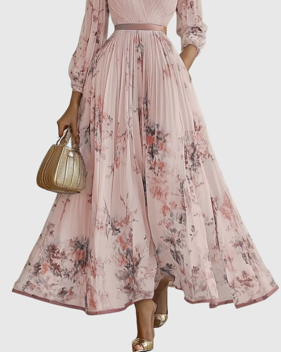 Rowella ∙ Elegant long pleated dress
