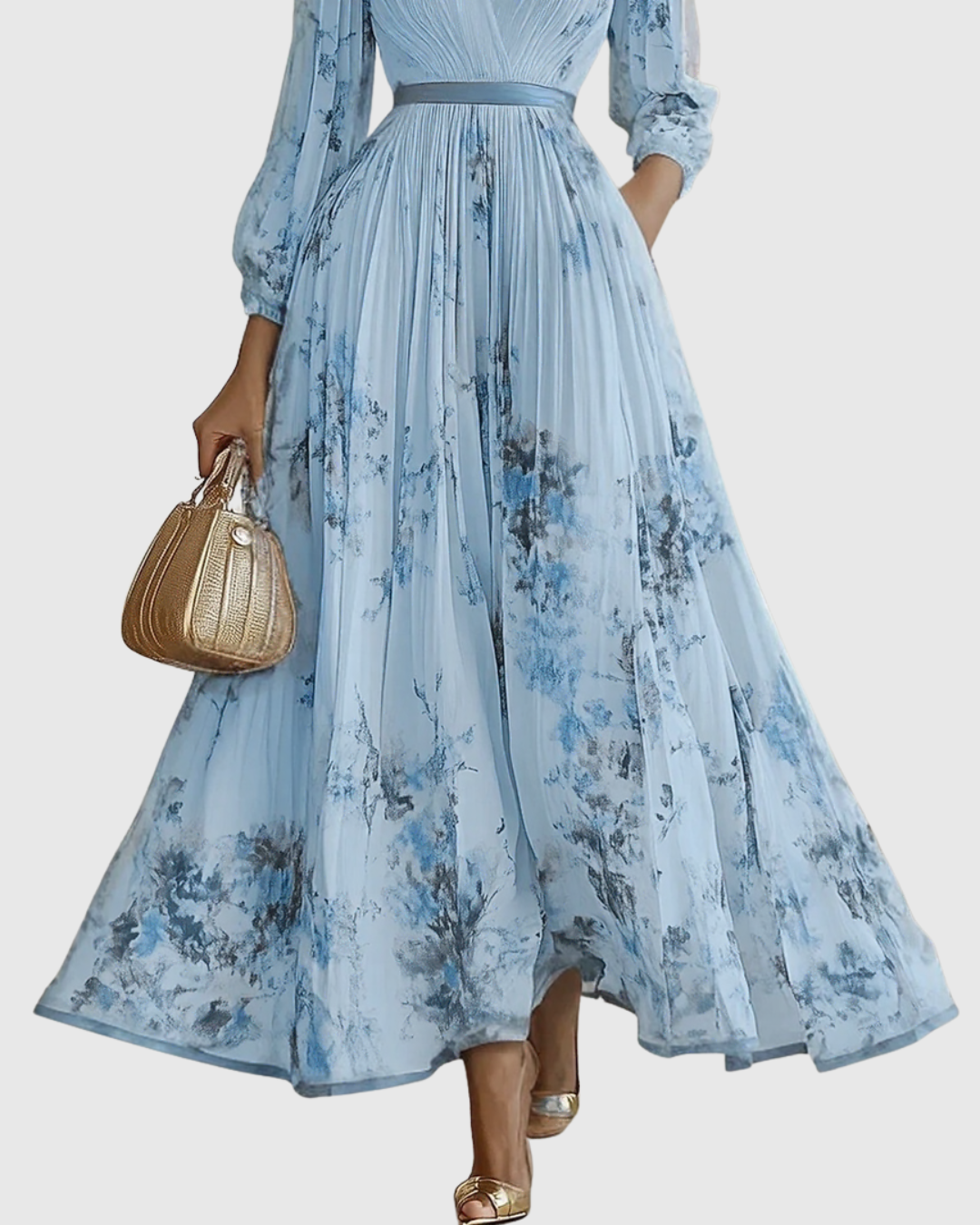 Rowella ∙ Elegant long pleated dress
