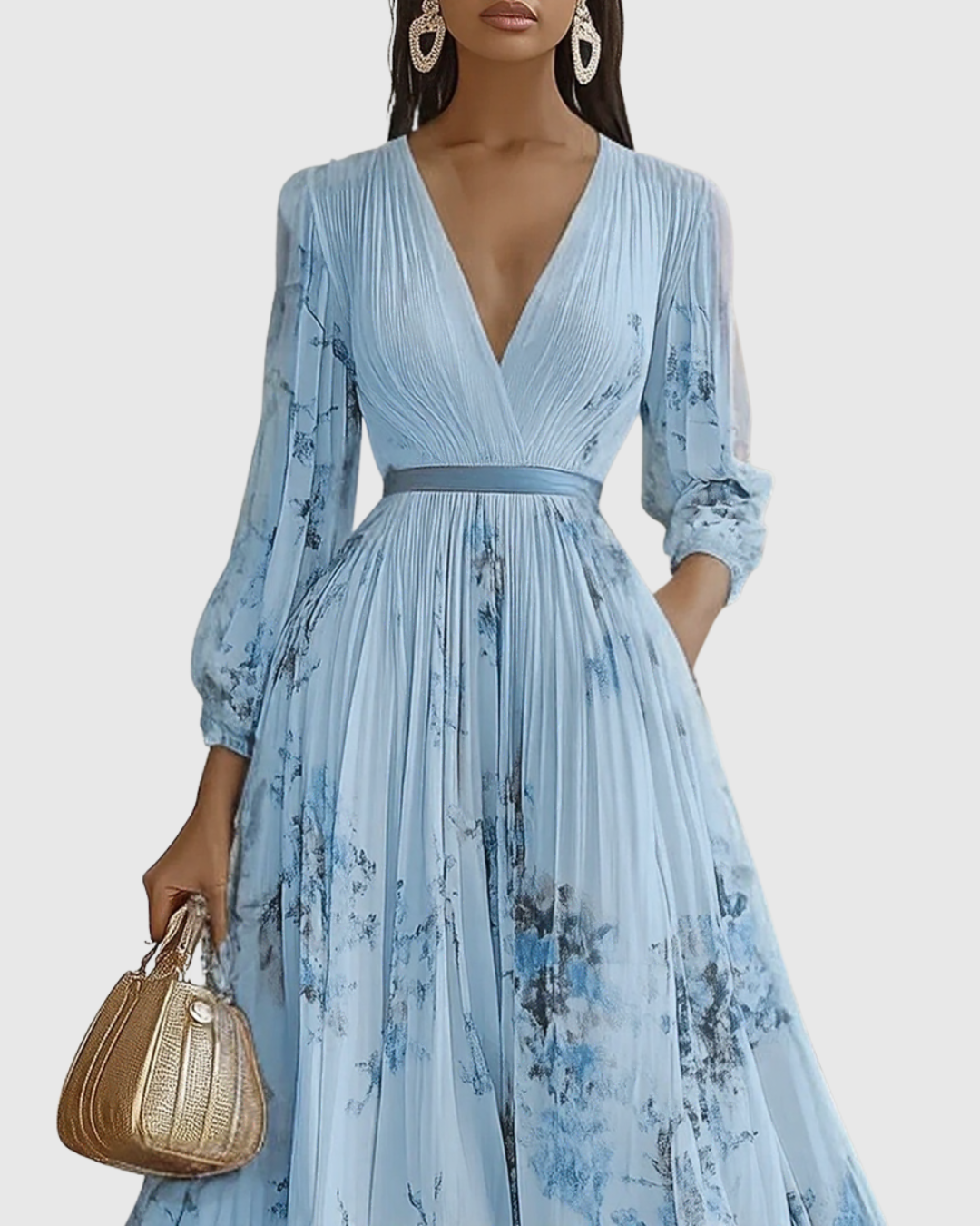 Rowella ∙ Elegant long pleated dress