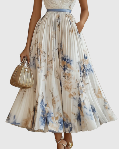 Rowella ∙ Elegant long pleated dress
