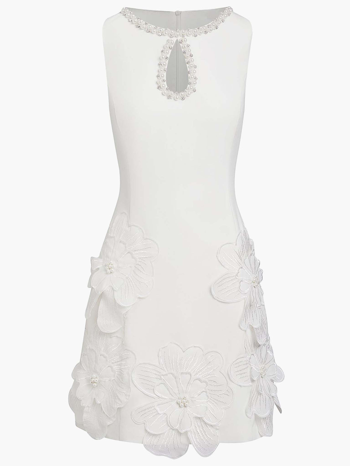 Elegant Sleeveless Mini Dress with Cutout