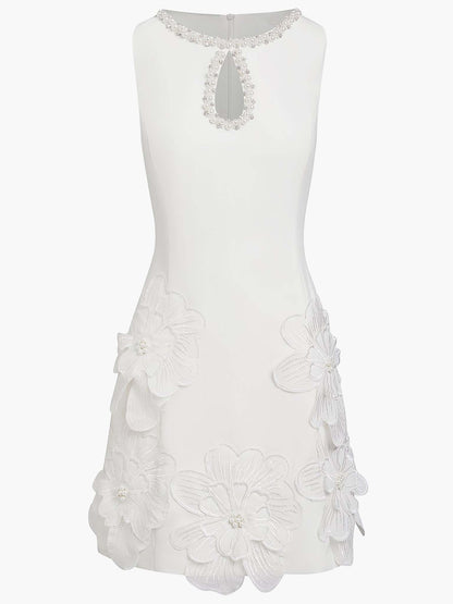Elegant Sleeveless Mini Dress with Cutout