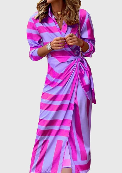 EVERLY | Elegant printed dress