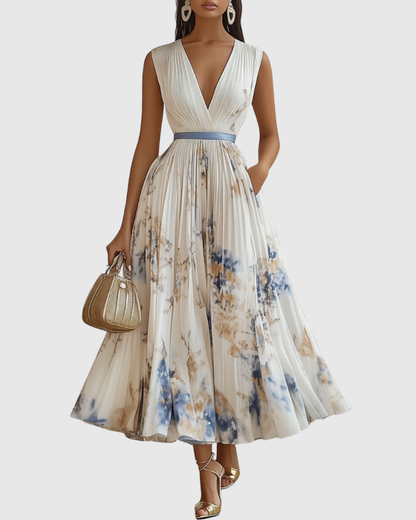 Rowella ∙ Elegant long pleated dress