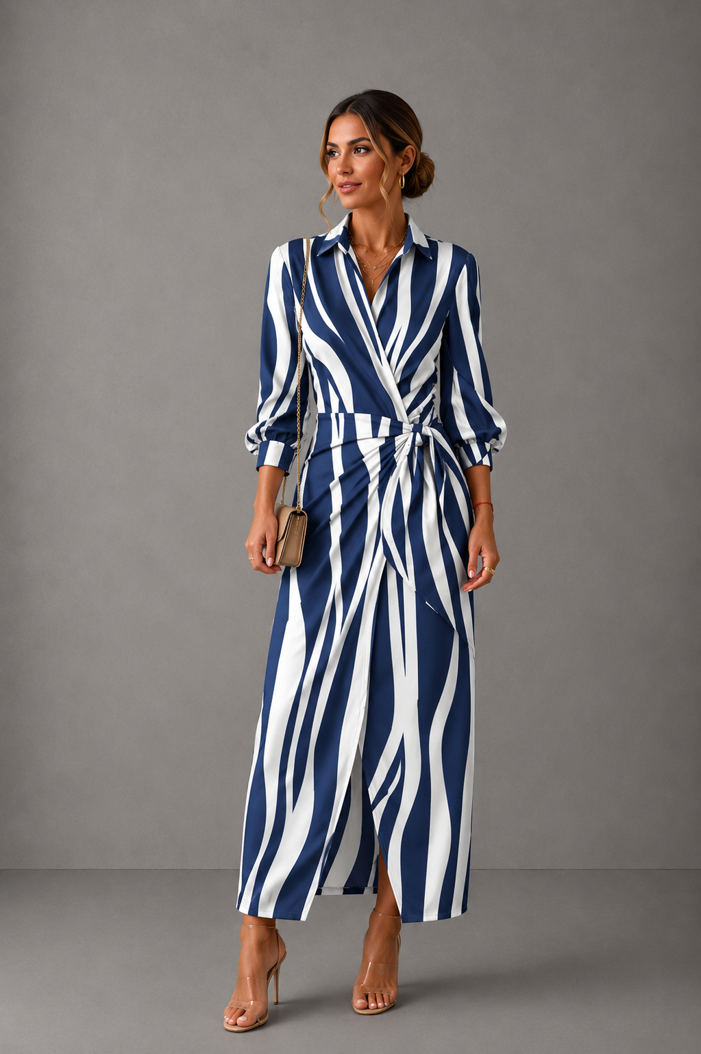 EVERLY | Elegant printed dress