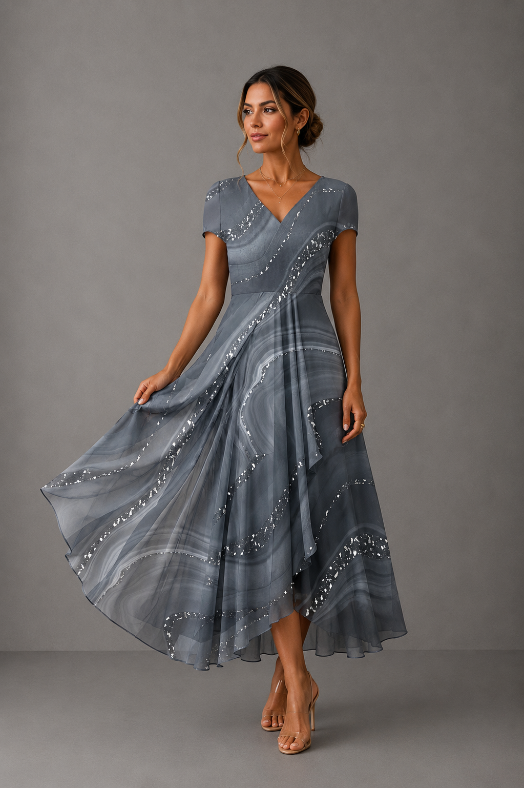 Adelaide ∙ Loose-fitting blue dress