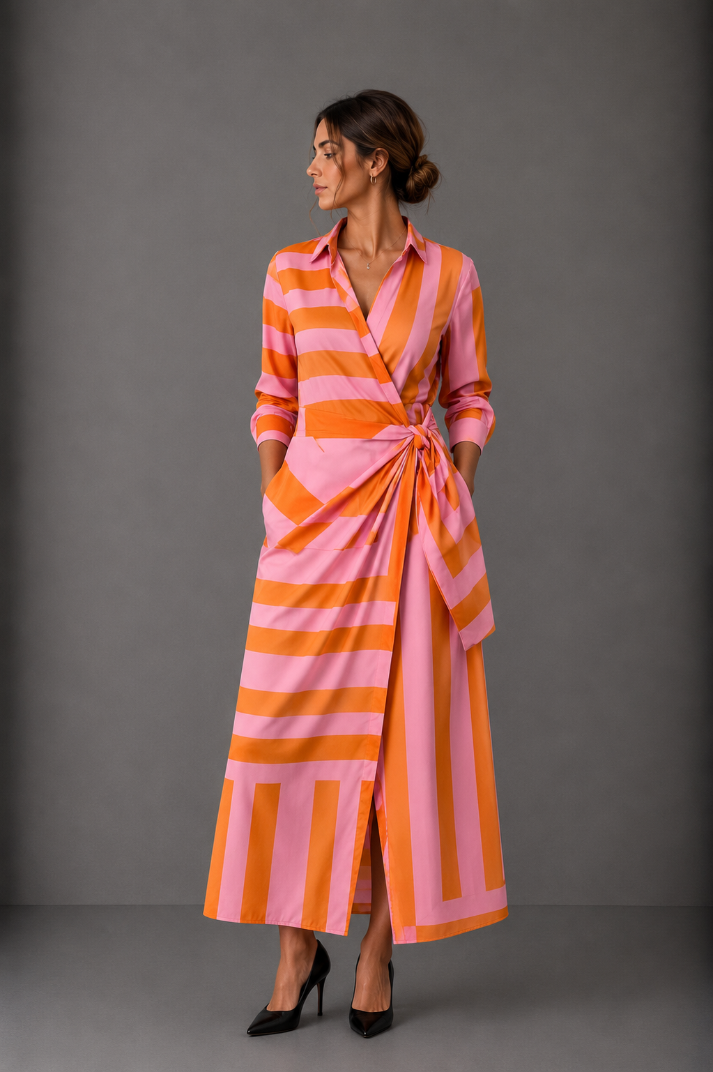 EVERLY | Elegant printed dress