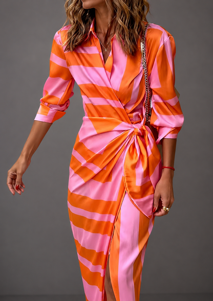 EVERLY | Elegant printed dress