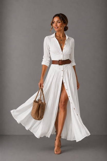 Sofia long shirt dress