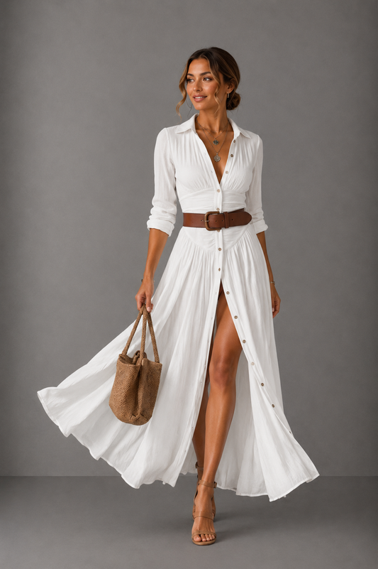 Sofia long shirt dress