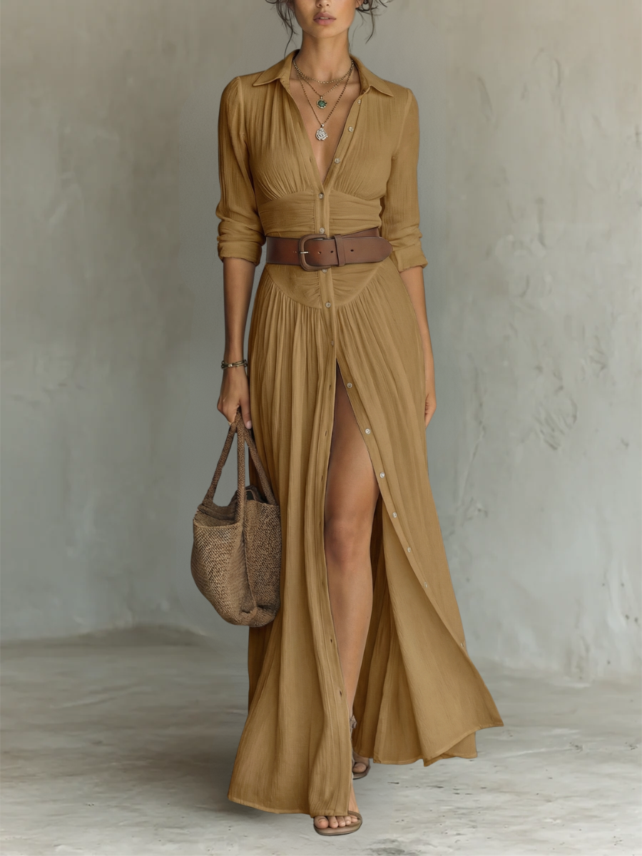 Sofia long shirt dress