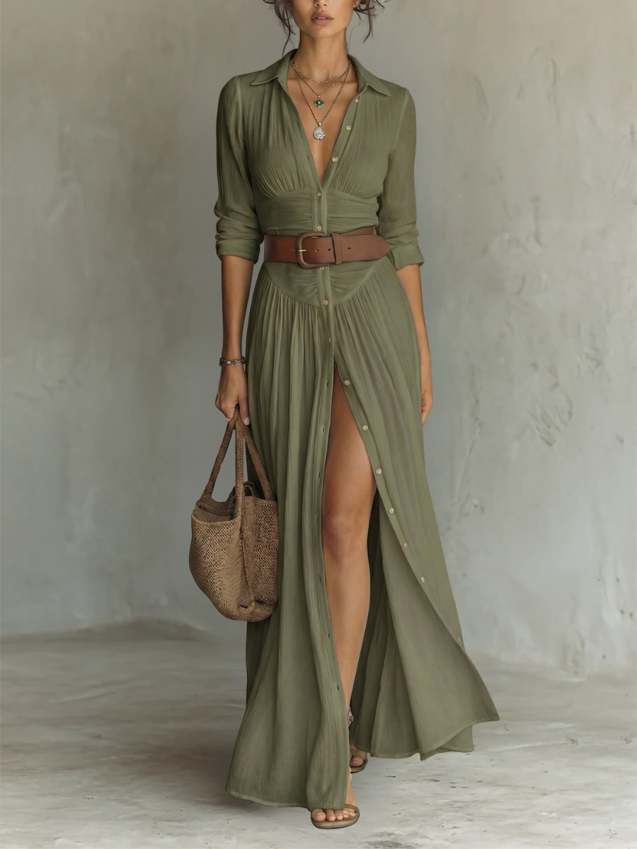Sofia long shirt dress