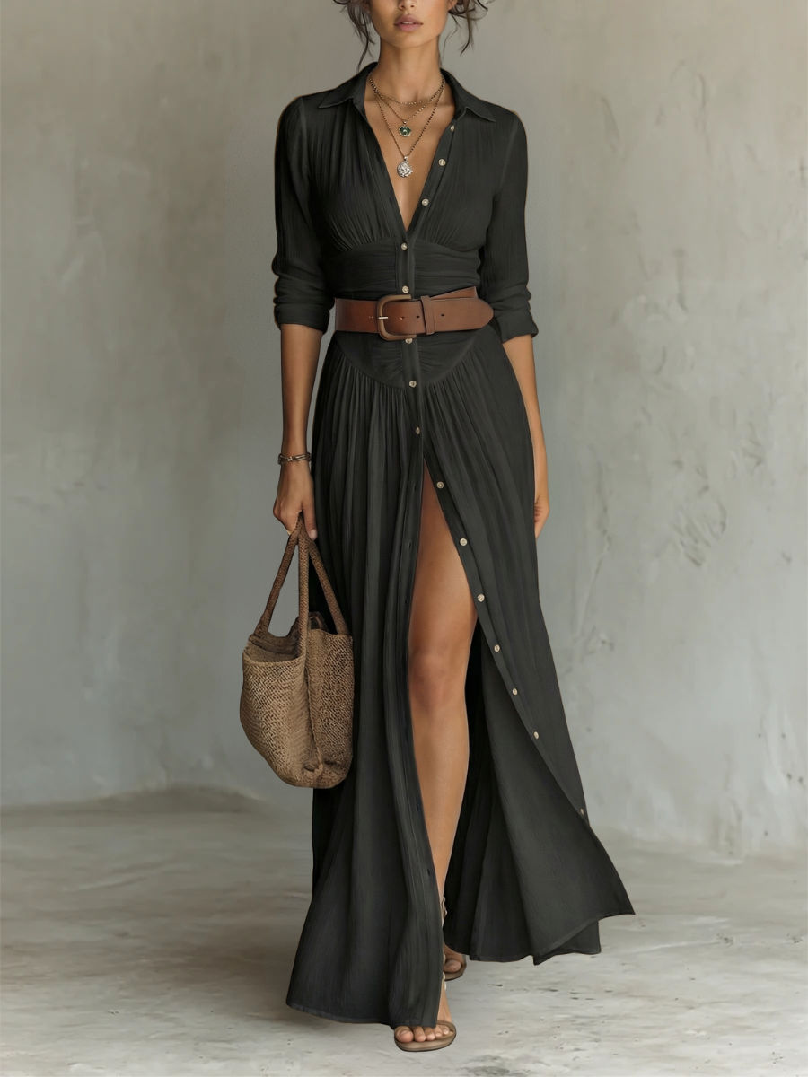 Sofia long shirt dress