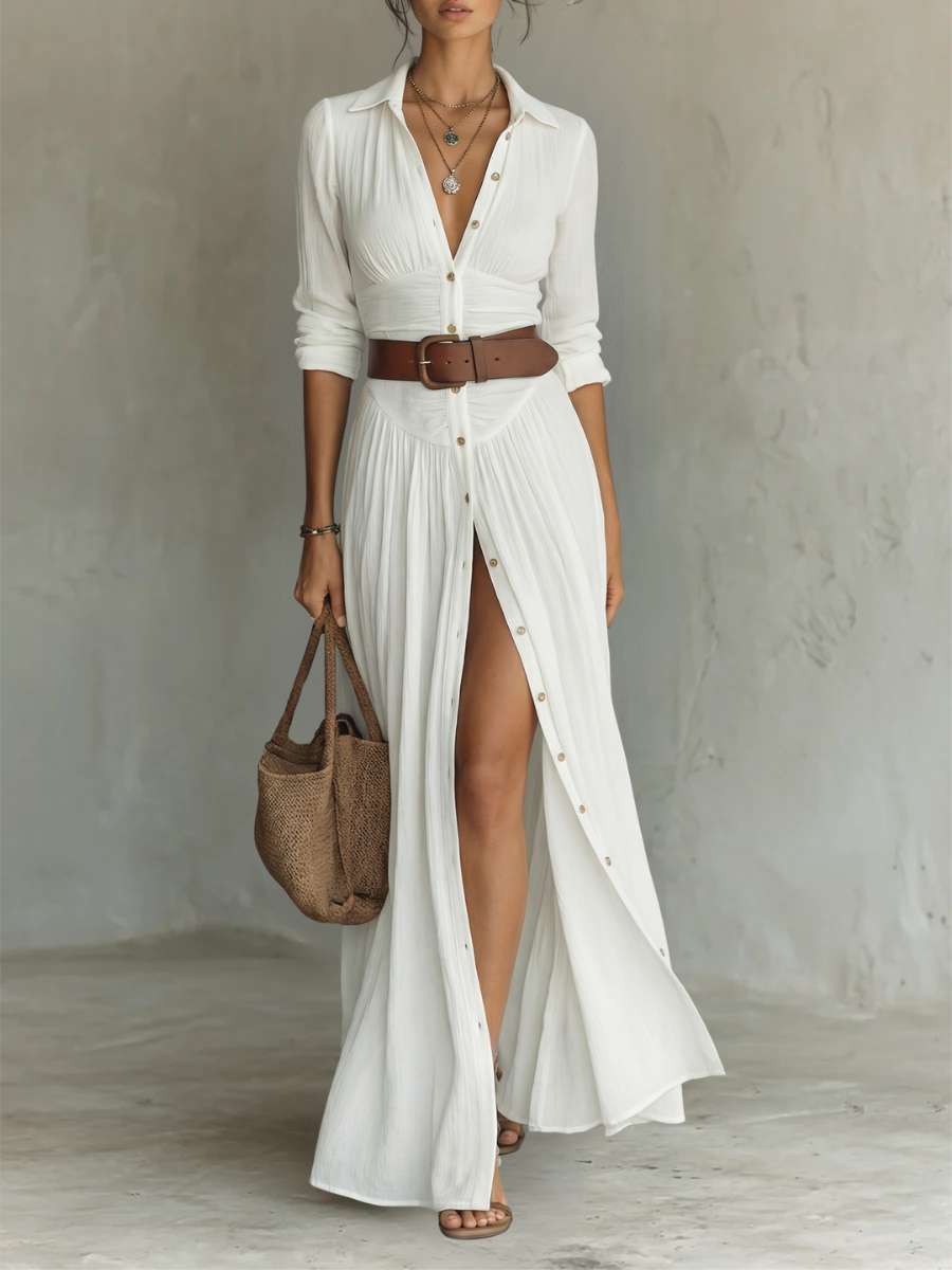 Sofia long shirt dress