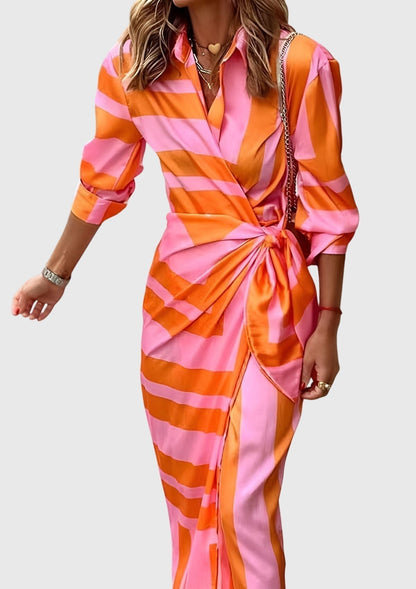 EVERLY | Elegant printed dress