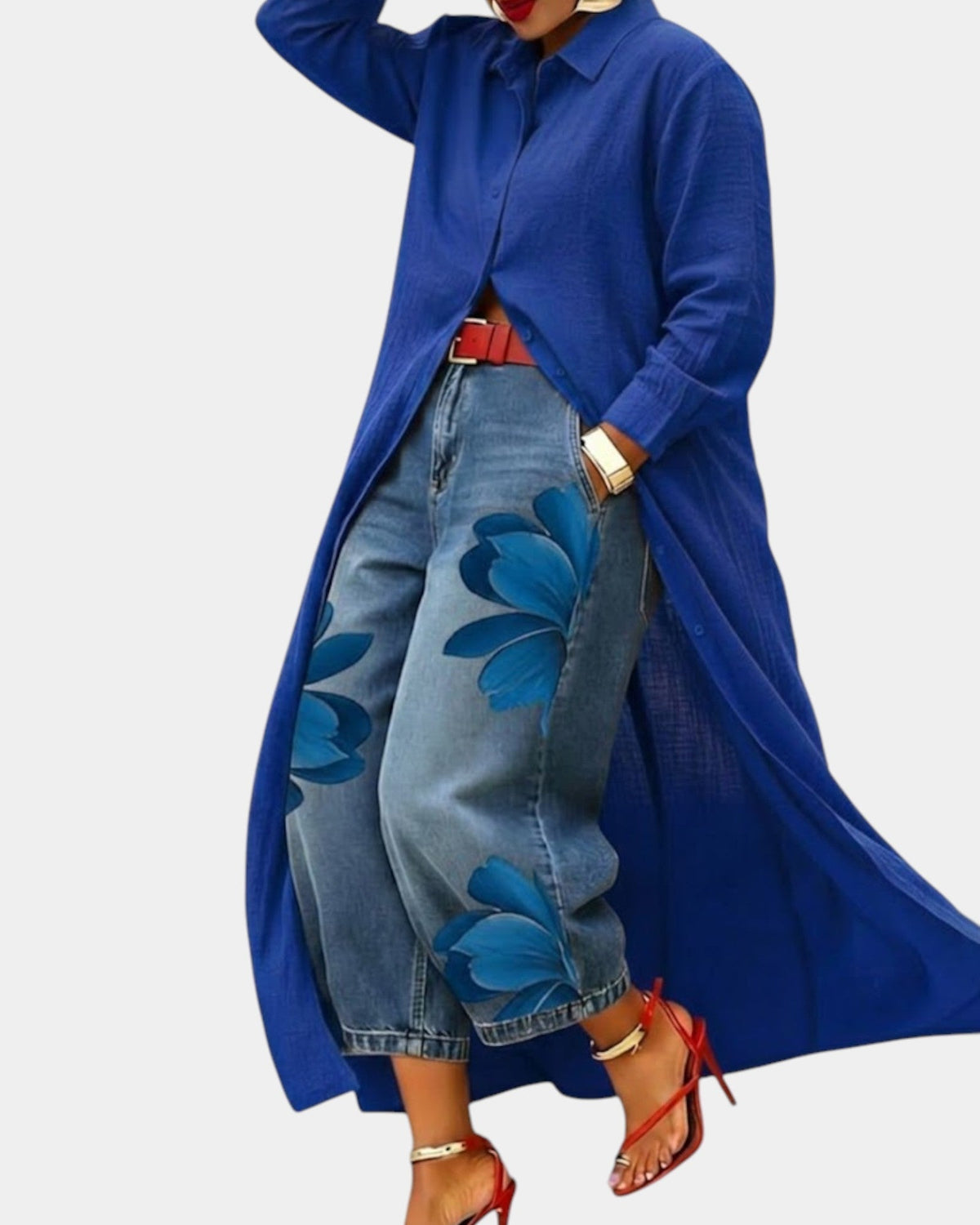 FLORA | Wide-leg jeans + shirt for FREE
