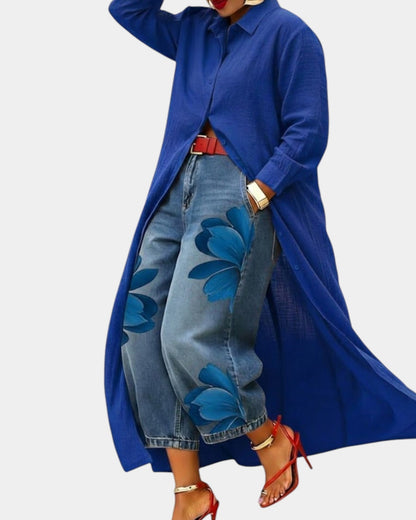 FLORA | Wide-leg jeans + shirt for FREE