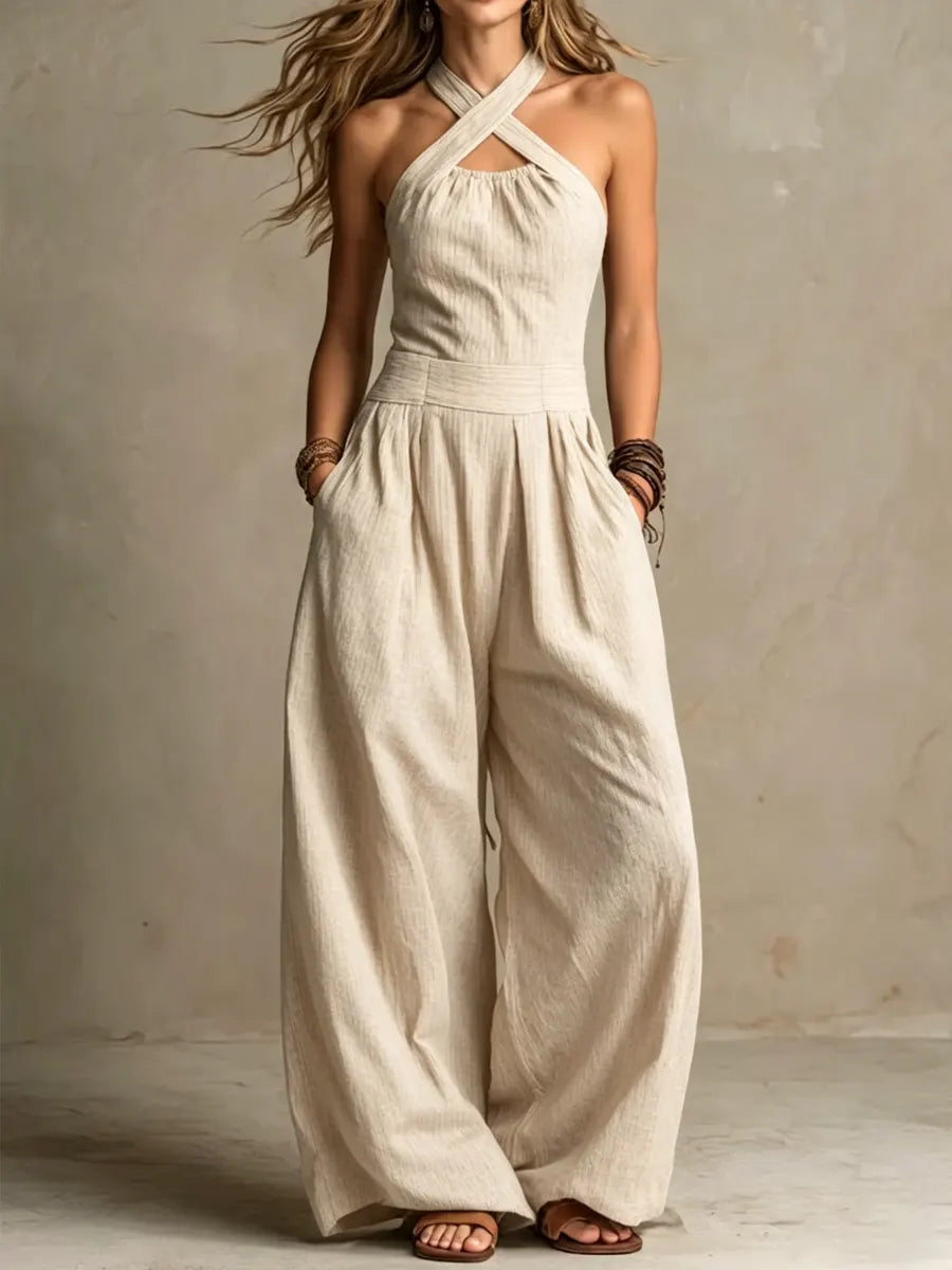 Ariana | Elegant jumpsuits with a crossover neckline